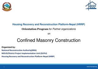 Organized by: National Reconstruction Authority(NRA)