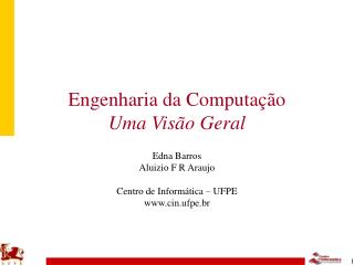 Engenharia da Computação Uma Visão Geral