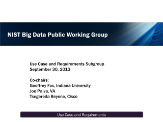 NIST Big Data Public Working Group