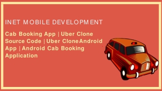 Uber Clone Source Code | Uber Clone Android App | Android Cab Booking Application