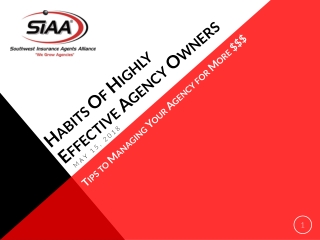 Habits Of Highly Effective Agency Owners