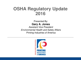 OSHA Regulatory Update 2016