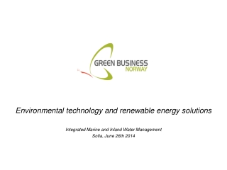 Environmental technology and renewable energy solutions