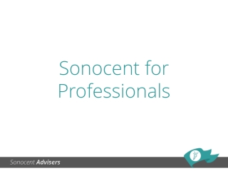 Sonocent for Professionals