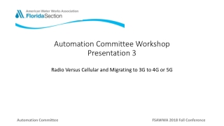 Automation Committee Workshop Presentation 3