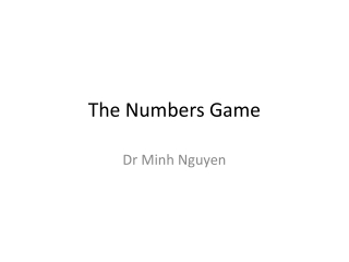 The Numbers Game