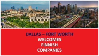 DALLAS – FORT WORTH WELCOMES FINNISH COMPANIES