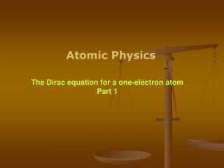 Atomic Physics