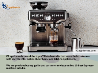 Get Better Taste In Coffee with these Best Espresso Machine
