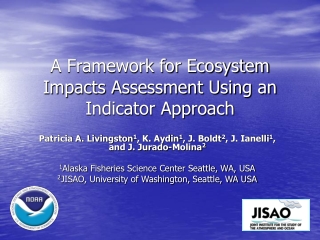 A Framework for Ecosystem Impacts Assessment Using an Indicator Approach