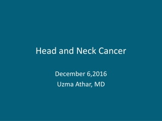 Head and Neck Cancer