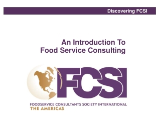 An Introduction To Food Service Consulting