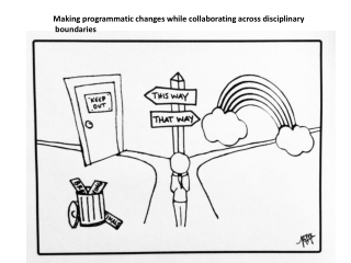 Making programmatic changes while collaborating across disciplinary boundaries