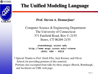 The Unified Modeling Language