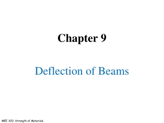 Chapter 9 Deflection of Beams
