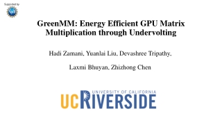 GreenMM : Energy Efficient GPU Matrix Multiplication through Undervolting