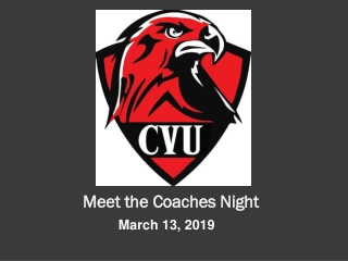 Meet the Coaches Night