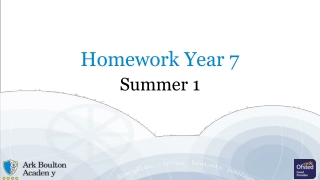 Homework Year 7