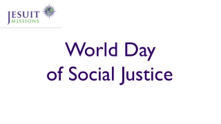 World Day of Social Justice