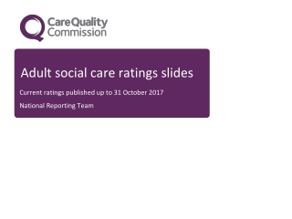 Adult social care ratings slides