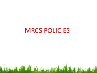 MRCS POLICIES