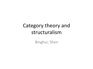 Category theory and structuralism