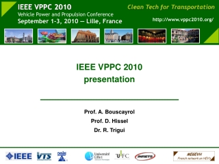 IEEE VPPC 2010 presentation