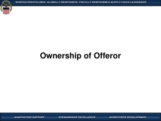 Ownership of Offeror