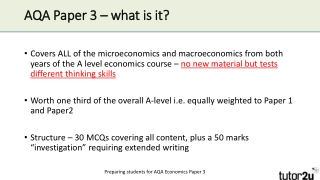 AQA Paper 3 – what is it?