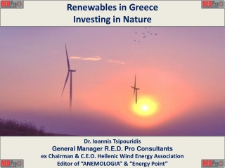 Renewables in Greece Investing in Nature