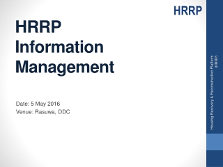 HRRP Information Management