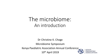 The microbiome : An introduction