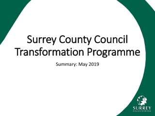 Surrey County Council Transformation Programme