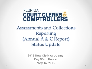 Assessments and Collections Reporting (Annual A &amp; C Report) Status Update