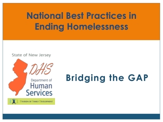 National Best Practices in Ending Homelessness