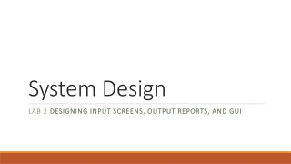 System Design