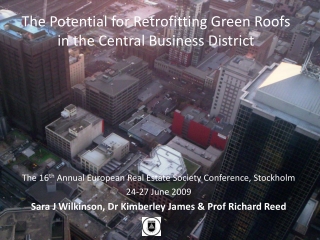 The Potential for Retrofitting Green Roofs in the Central Business District