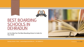 List of Top Boarding Schools in Dehradun