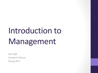 Introduction to Management