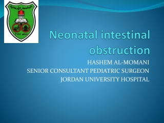 Neonatal intestinal obstruction