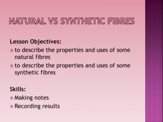 Natural vs synthetic fibres