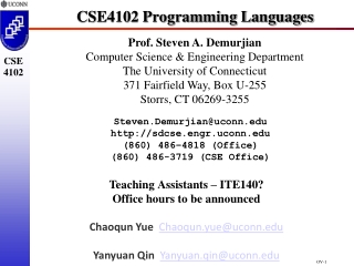 CSE4102 Programming Languages