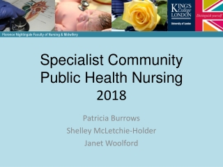 Specialist Community Public Health Nursing 2018