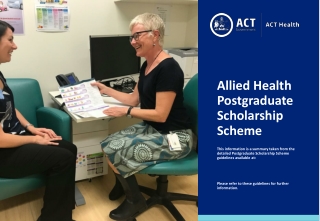 Allied Health Postgraduate Scholarship Scheme