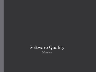 Software Quality