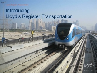 Introducing Lloyd’s Register Transportation