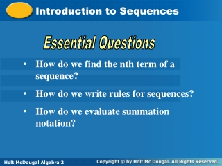 Introduction to Sequences