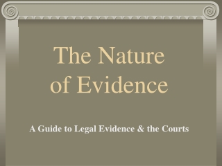 The Nature of Evidence