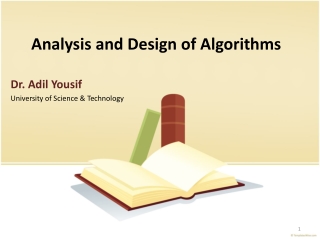 Analysis and Design of Algorithms