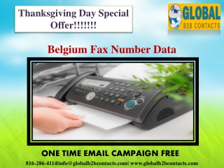 Belgium Fax Number Data